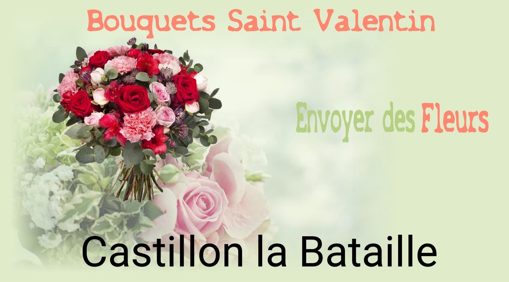 Roses de Saint-Valentin livrées à Castillon-la-Bataille